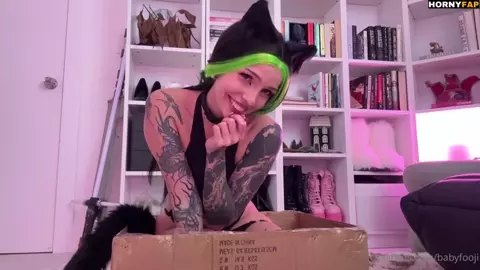 Babyfooji Nude Black Cat Dildo Fuck PPV Onlyfans Video Leaked